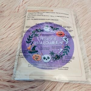 Halloween Embroidery Kit - Purple